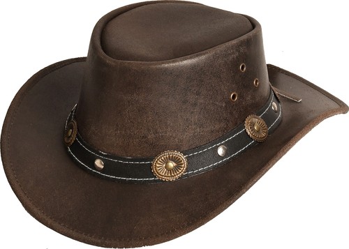 Cappello western pelle - in,