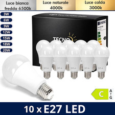 E27 LED | 10 LAMPADINE da 3W