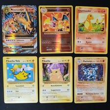 LOtto collezione carte pokemon XY Evoluzioni Charizard Pikachu ITA rare 