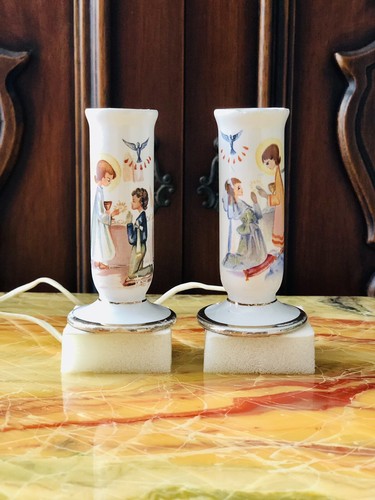 Coppia lumini porta candele