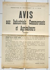 Manifesto Antica 1940 Di Coke Industriali Commercianti E Agricoltori
