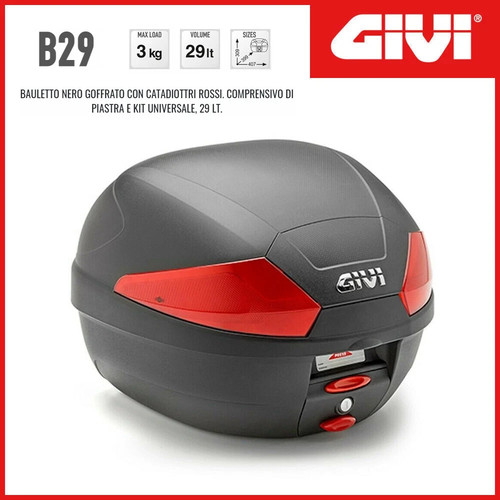 Bauletto givi b29 29lt nero - bauletto,