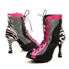 Scarpe da ballo Latinosa Cornelia zebrata Salsa Tacco personalizzato