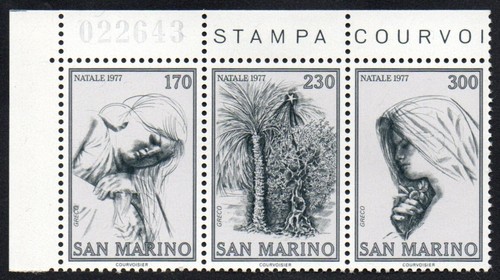 San marino 1977 natale disegni - san,
