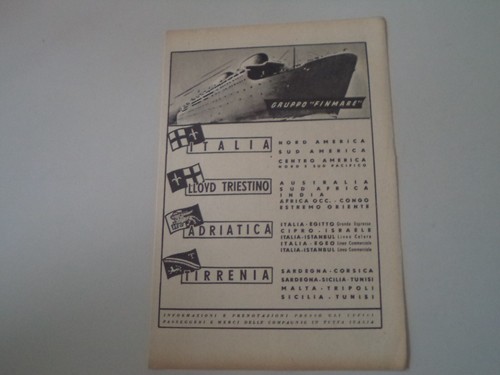Advertising pubblicità 1949 - pubblicità,
