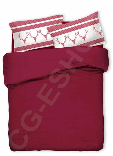Parure copripiumino bordeaux - parure,