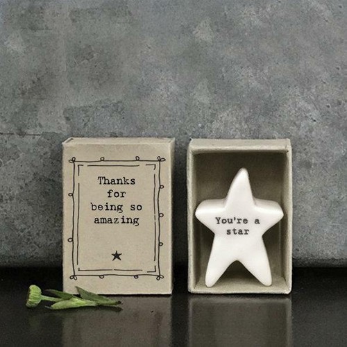 Regalo fiammiferi stella
