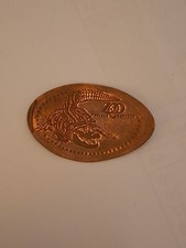 Moneta schiacciata Sassonia Dresda zoo A2 coccodrillo 1 moneta