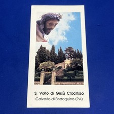 S. VOLTO DI GESU' CROCIFISSO CALVARIO DI BISACQUINO Santino - immagine sacra