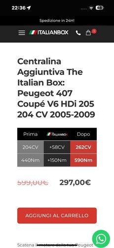 Centralina aggiuntiva peugeot - centralina,