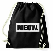 Meow Zaino Divertente Miau Gatto Gattino Kitty Grumpy Gatto Zaino Sportivo