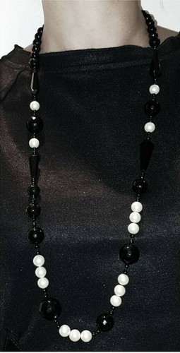 Collana lunga onice - onice, e