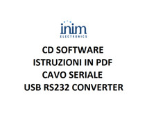ISTRUZIONI + software