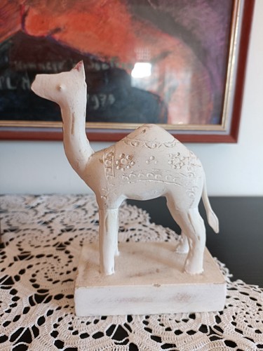 Dromedario legno pitturato - in,