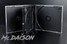 3 pezzi CUSTODIA 4 CD DOPPIA JEWEL CASE GROSSA da 24 mm x cofanetti CD musicali