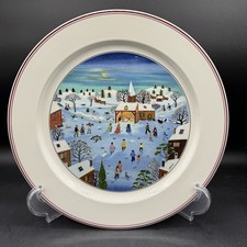 Villeroy & Boch Naif Natale Lussemburgo Piatto da Tritare 12” Servizio Rotondo Menta