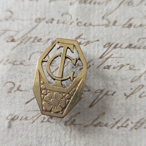 Monogramma lettere ottone - in,