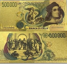Banconota decorativa 500000 lire Raffaello Sanzio