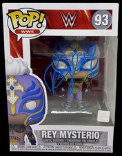 Personaggio Funko POP firmato Rey Mysterio autografato #93 JSA autenticato rosso