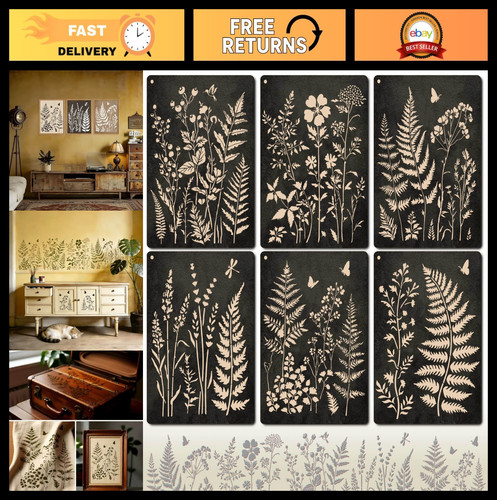 Kit stencil botanico - kit,