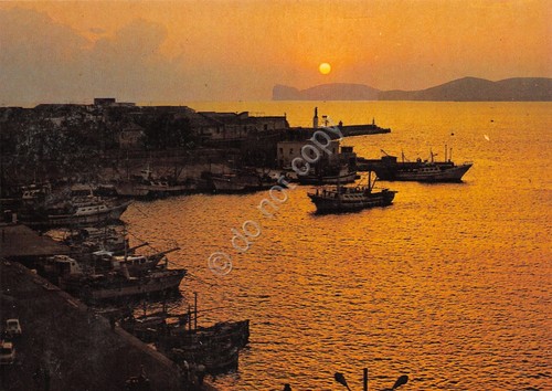 Cartolina alghero tramonto - tramonto, a