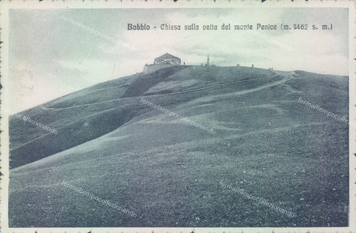 Ac461 cartolina bobbio - cartolina, chiesa
