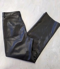 Pantalone Zara nero ecopelle