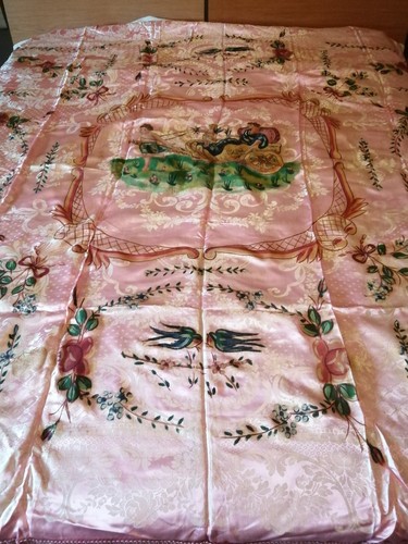 Coperta seta dipinta mano - seta,