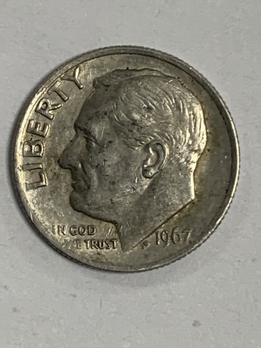 1967 dime ddr united - 1967, “united”