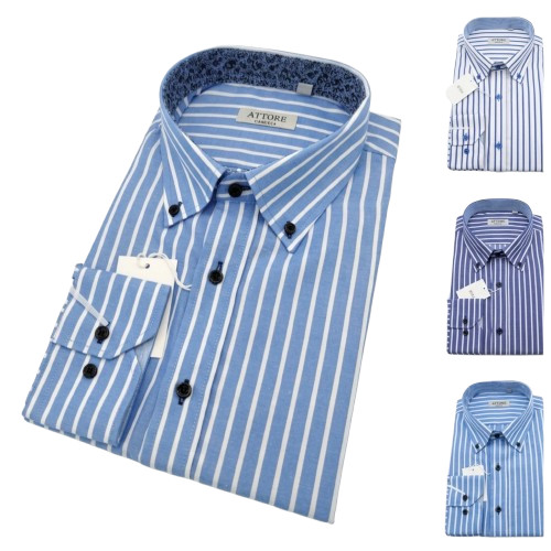 Camicia uomo elegante righe - uomo,