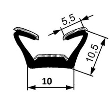 Guarnizione canale guidavetro