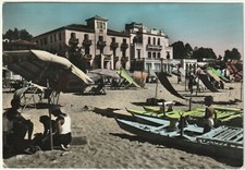 LIDO DI JESOLO - VENEZIA - ALBERGO CASA BIANCA - SPIAGGIA - VIAGG. 1955 -39934-