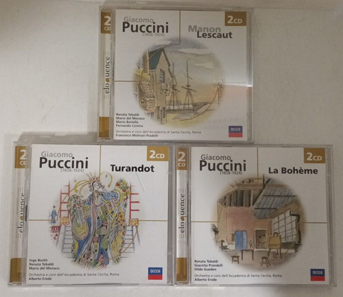 Lotto puccini manon - 3x, lescaut