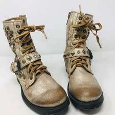 ASH 38 Gold Leather Metallic