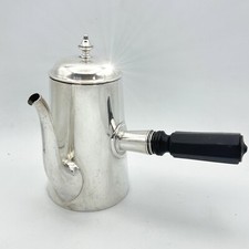 Antica Cioccolatiera in argento Silver plated caffettiera 800 Teiera con manico