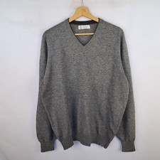 Maglione Brunello Cucinelli 100% cashmere colore grigio taglia 54 da uomo