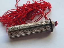 Porta rossetto vintage argento