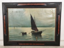 ANTICO GRANDE QUADRO OLIO TELA