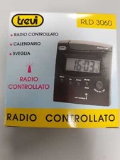 Sveglia, orologio radio controllato, calendario art. RLD3060 TREVI nera da viagg