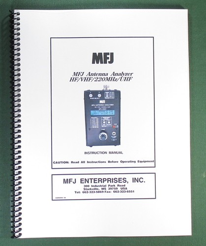 Mfj 266b analizzatore - mfj, antenna