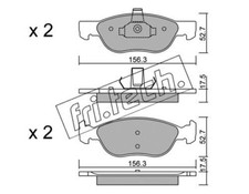RIMANENZA MAGAZZINO KIT PASTIGLIE FRENO FIAT PUNTO MODELLI DESCRIZIONE