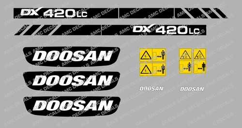 Set adesivi per escavatore - di,