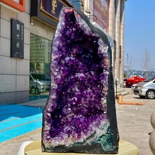 50LB Ametista Naturale Geode Cristallo di Quarzo Grappolo Cattedrale Energia Guarigione