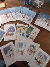 LOTTO 19 CARTOLINE AUGURALI BUONE FESTE / NATALE ANNI '50 VINTAGE NON VIAGGIATE