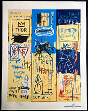 Jean-Michel-Basquiat Litografia COA - originale firmata numerata a matita -