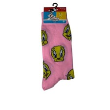 Calze Tweety Bird Pink Crew
