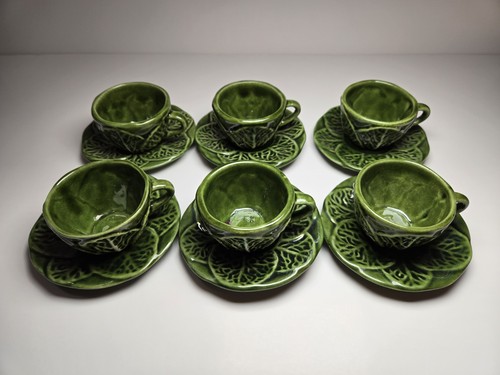 Cabbage tea cup and saucers - tea,