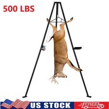 Sollevatore treppiede capacità 500 libbre sollevatore gancio cervo altezza regolabile girevole 360°