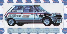 ADESIVO VINTAGE STICKER AUTOCOLLANT AUFKLEBER AUTO TUNING RENAULT 5 TURBO