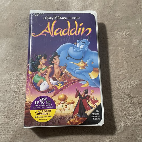 Disney aladdin vhs clamshell - vhs,